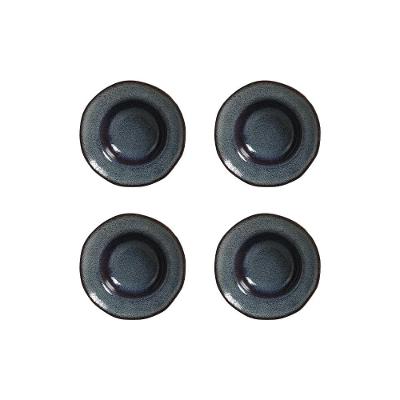 Conjunto de Pratos de Sobremesa Porto Brasil Orgânico Titanium 250ml - 4 Peças