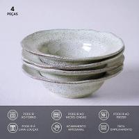 Conjunto de Pratos de Sobremesa Porto Brasil Orgânico Pistache 250ml - 4 Peças - 3