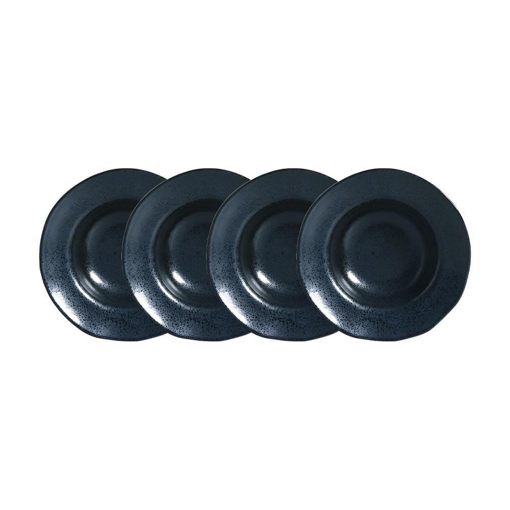 Conjunto de Pratos de Sobremesa Porto Brasil Orgânico Night Blue 250ml - 4 Peças - 1