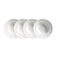 Conjunto de Pratos de Sobremesa Porto Brasil Orgânico New White 250ml - 4 Peças - 1