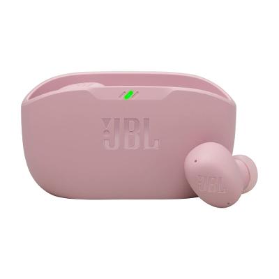 Fone de Ouvido JBL Wave Beam Buds 2 Pure Bass Bluetooth com Cancelamento de Ruído e Smart Ambient - Rosa