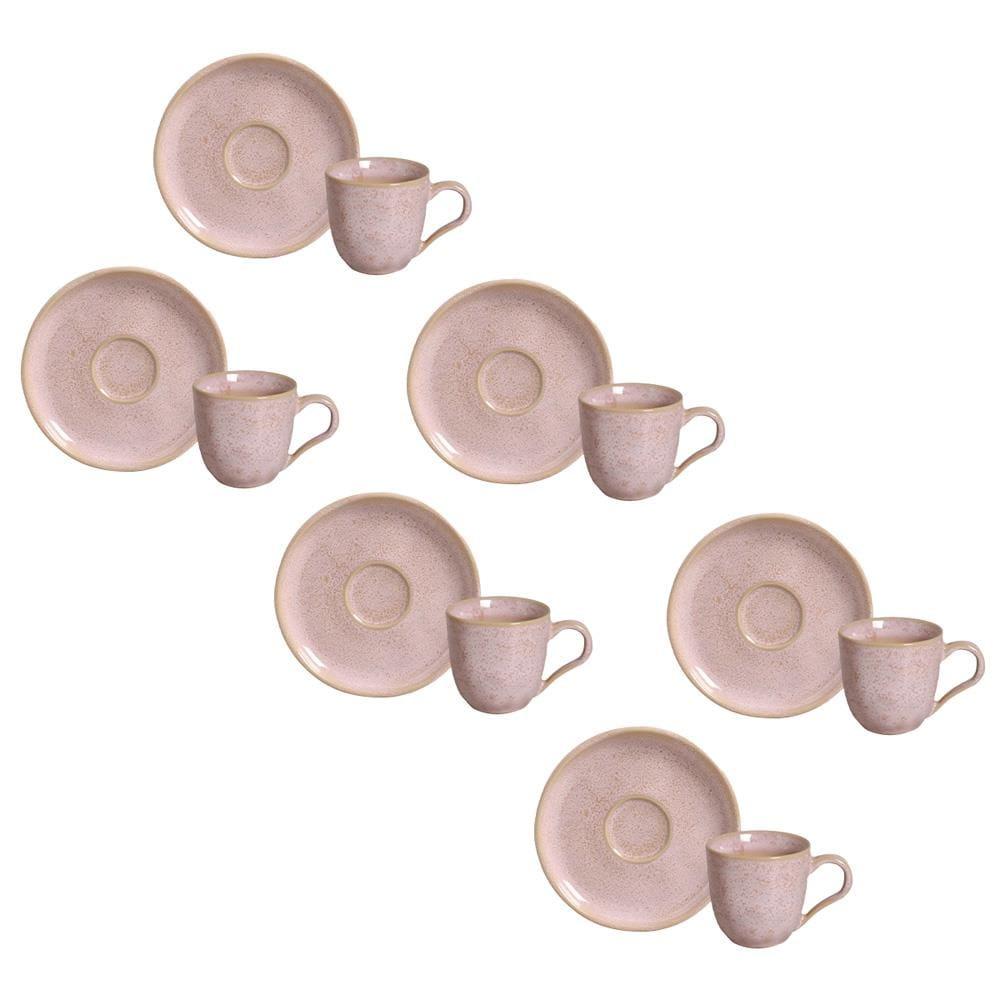 Conjunto de Xícaras de Café com Pires Porto Brasil Bio Litchi 120ml - 6 Peças - 1