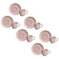 Conjunto de Xícaras de Café com Pires Porto Brasil Bio Litchi 120ml - 6 Peças - 1