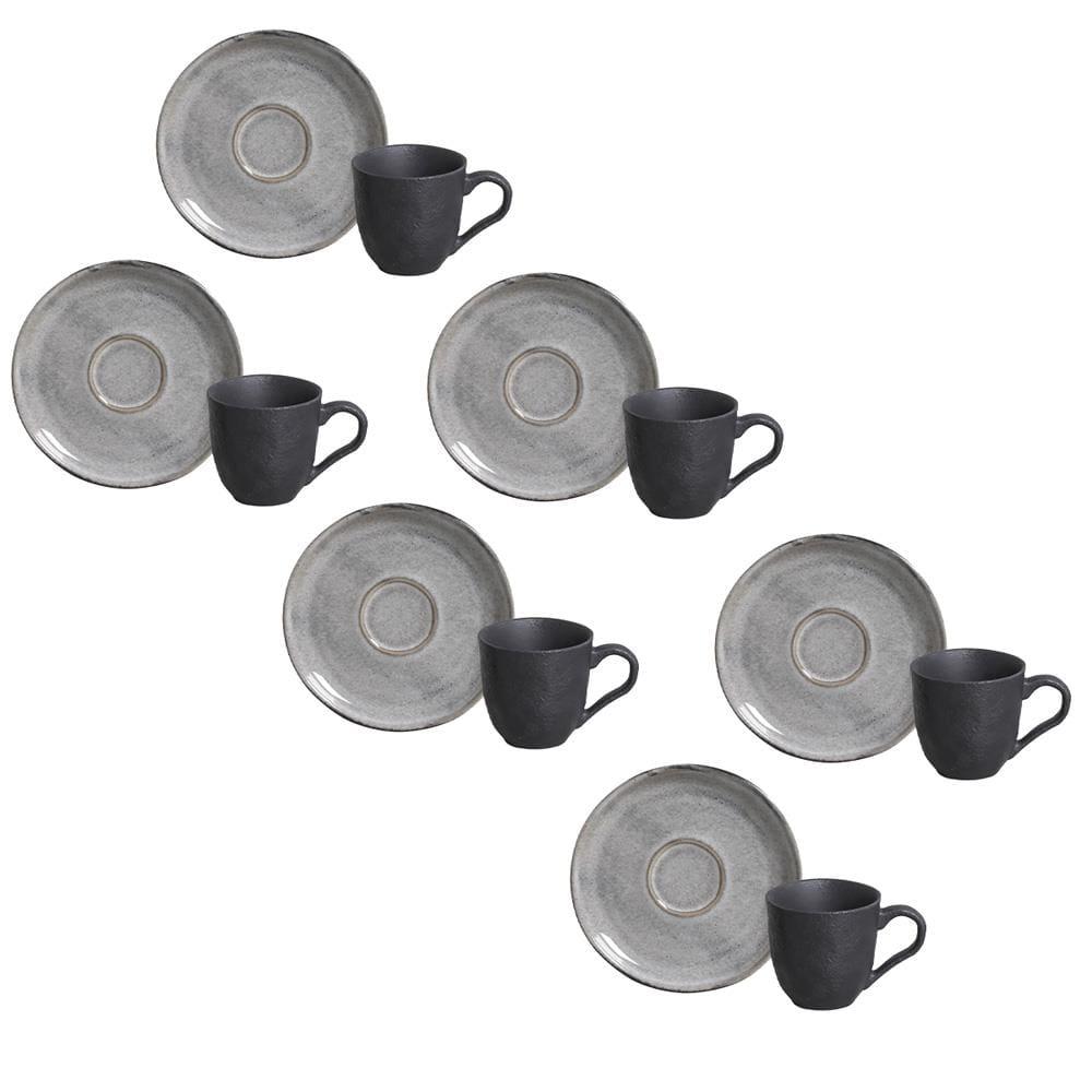 Conjunto de Xícaras de Café com Pires Porto Brasil Bio Dust 120ml - 6 Peças - 1