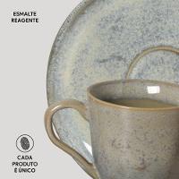 Conjunto de Xícaras de Café com Pires Porto Brasil Bio Green Granite 120ml - 6 Peças - 4