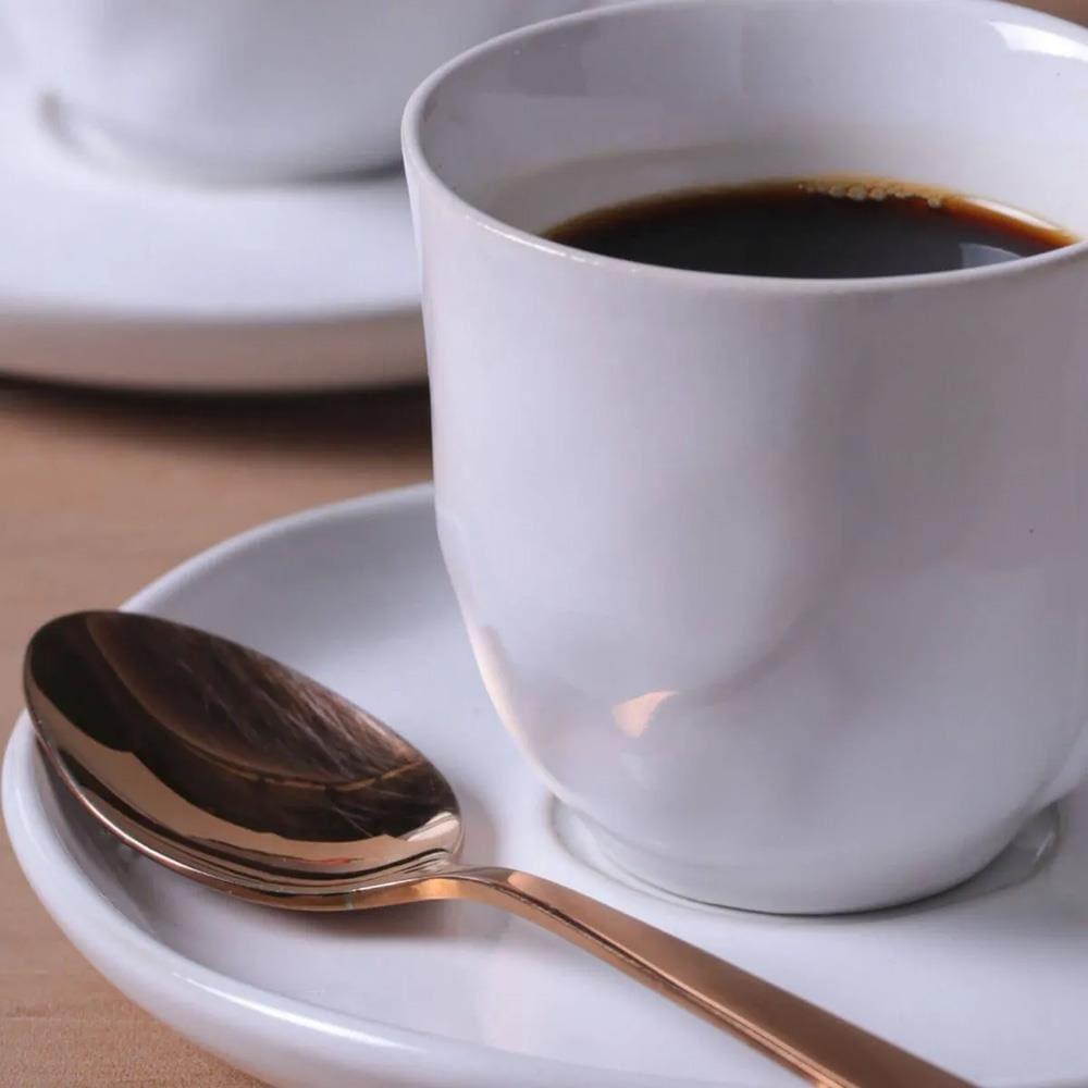 Conjunto de Xícaras de Café com Pires Porto Brasil Bio New White 120ml - 6 Peças - 3