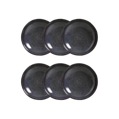 Conjunto de Pratos Fundos Porto Brasil Bio Titanium Azul Escuro 1,1 litros - 6 Peças