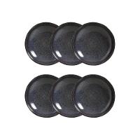 Conjunto de Pratos Fundos Porto Brasil Bio Titanium Azul Escuro 1,1 litros - 6 Peças - 1