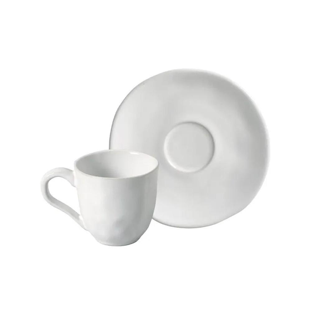 Conjunto de Xícaras de Café com Pires Porto Brasil Orgânico New White 120ml - 6 Peças - 2