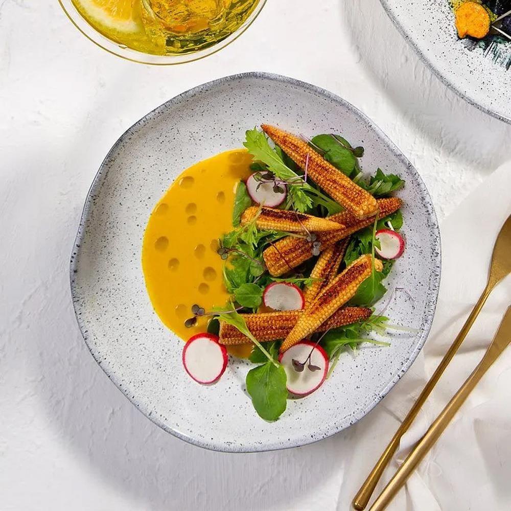 Conjunto de Pratos Fundos Porto Brasil Orgânico Echo Branco 600ml - 6 Peças - 3