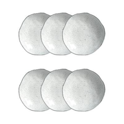 Conjunto de Pratos Fundos Porto Brasil Orgânico Echo Branco 600ml - 6 Peças