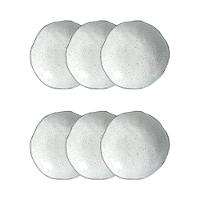 Conjunto de Pratos Fundos Porto Brasil Orgânico Echo Branco 600ml - 6 Peças - 1