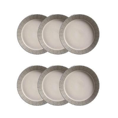 Conjunto de Pratos Fundos Porto Brasil Neo Pulse 630ml - 6 Peças