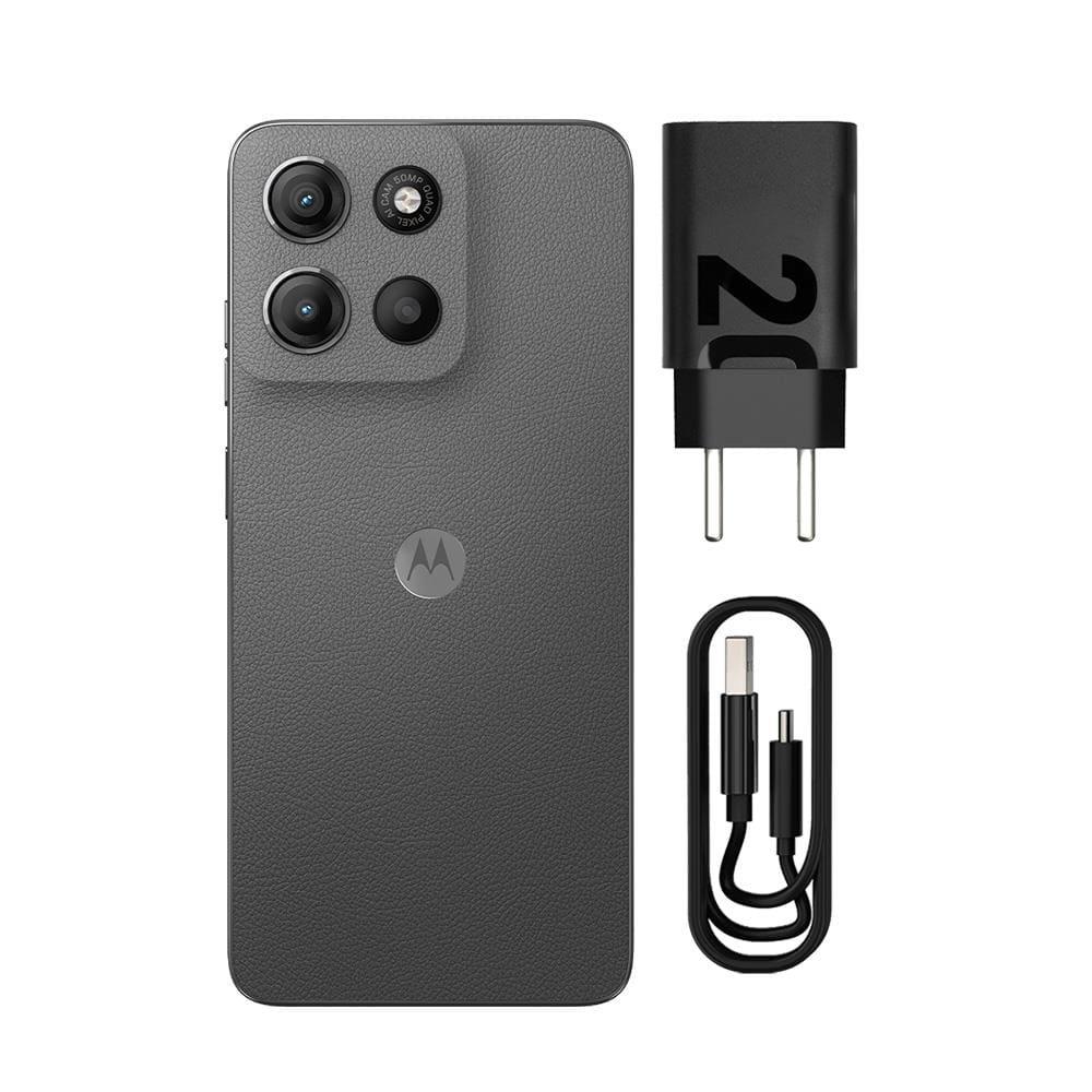 Celular Motorola Moto G15 Tela 6.7" 256GB 4G Câmera 50MP Grafite - 3