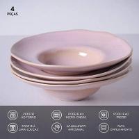 Conjunto de Pratos para Massa Porto Brasil Orgânico Litchi 450ml - 4 Peças - 3