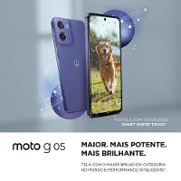 Smartphone Motorola Moto g05 Violeta Vegan Leather 128GB 4GB RAM + 8GB Ram Boost e Camera 50MP, AI Bateria de 5200 mAh Tela 6.7" e Superbrillho - 7