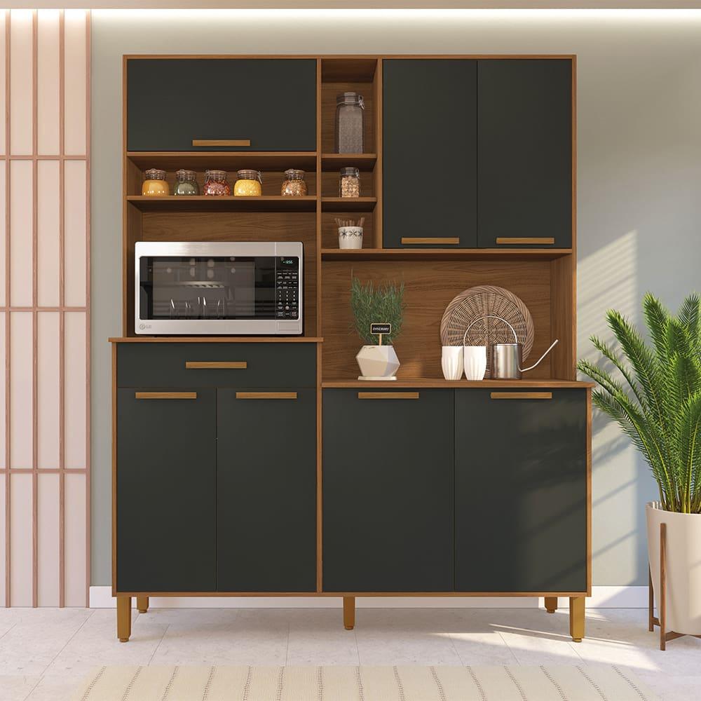 Cozinha Compacta Indekes Braga com 7 Portas e 1 Gaveta - 160cm de largura - 1