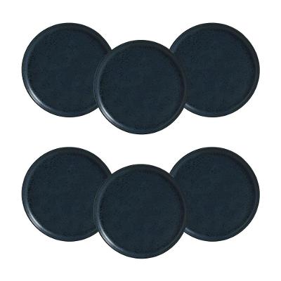 Conjunto de Pratos para Pão Porto Brasil Bio Night Blue - 6 Peças