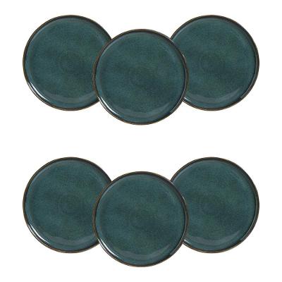 Conjunto de Pratos Rasos Porto Brasil Bio Oceano Azul 27,5cm - 6 Peças