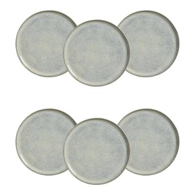 Conjunto de Pratos Rasos Porto Brasil Bio Green Granite 27,5cm - 6 Peças