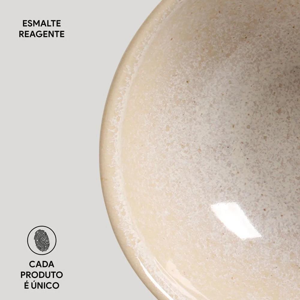 Conjunto de Cumbucas Porto Brasil Coup Stoneware Latte 360ml - 6 Peças - 4