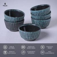 Conjunto de Ramequins Médios Porto Brasil Linhas Night Sky com 6 Peças 170ml – Azul - 3
