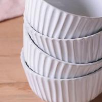 Conjunto de Ramequins Médios Porto Brasil Linhas New White com 6 Peças 170ml – Branco - 3