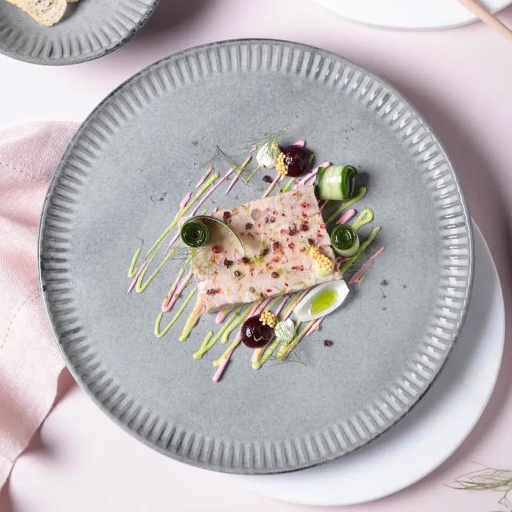 Conjunto de Pratos Rasos Porto Brasil Linhas Dust 27,5cm - 6 Peças - 2