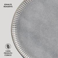 Conjunto de Pratos Rasos Porto Brasil Linhas Dust 27,5cm - 6 Peças