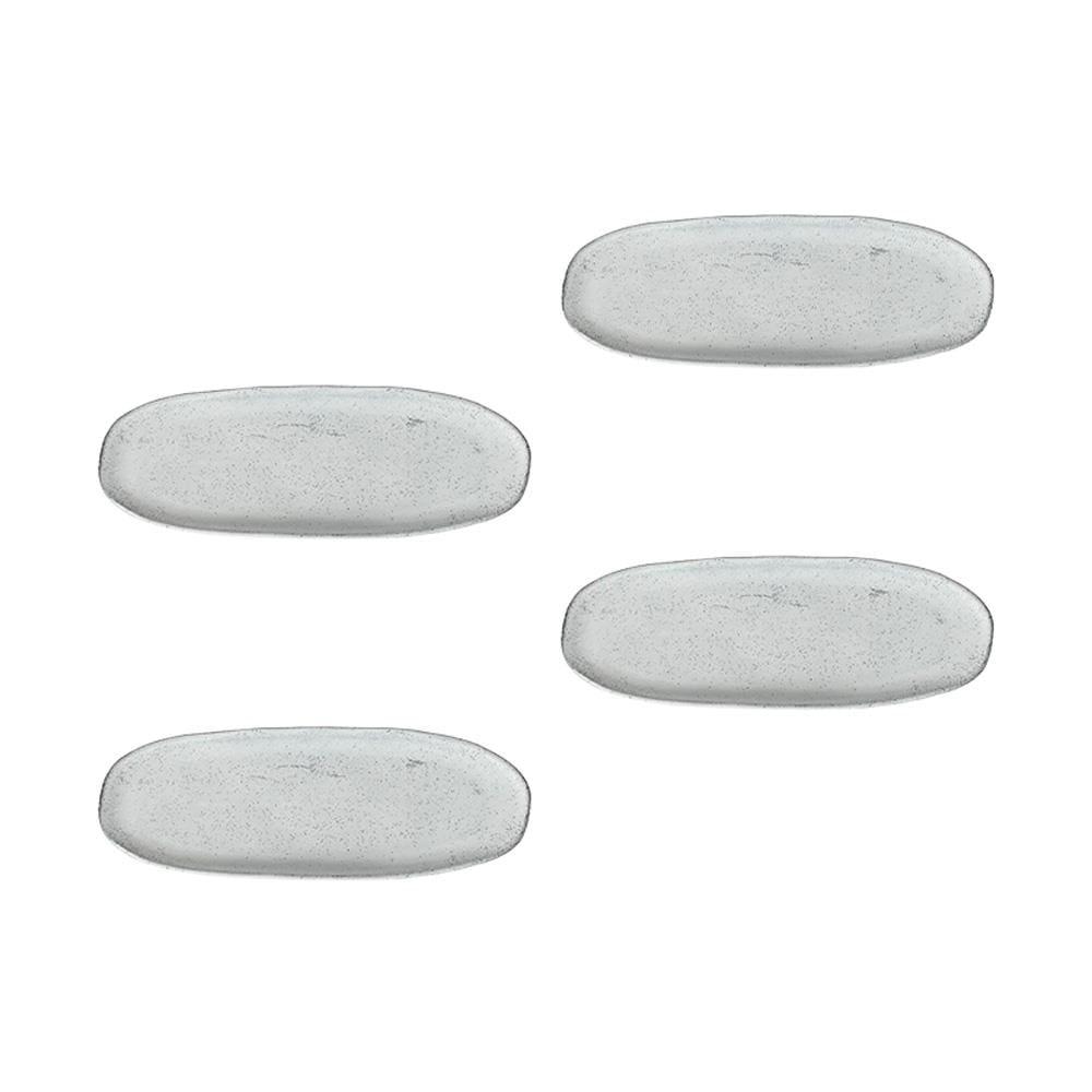 Conjunto de Travessas Oval Rasa Grande Porto Brasil Orgânico Echo 36x13cm - 4 Peças - 1