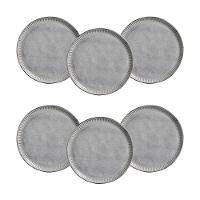 Conjunto de Pratos de Sobremesa Porto Brasil Linhas Dust 21,5cm - 6 Peças - 1