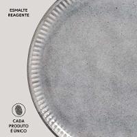 Conjunto de Pratos de Sobremesa Porto Brasil Linhas Dust 21,5cm - 6 Peças