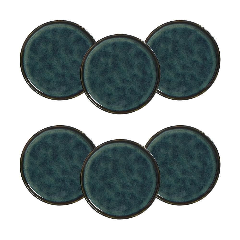 Conjunto de Pratos de Sobremesa Porto Brasil Bio Oceano 21,5cm - 6 Peças - 1