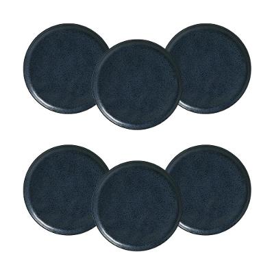 Conjunto de Pratos de Sobremesa Porto Brasil Bio Night Blue 21,5cm - 6 Peças