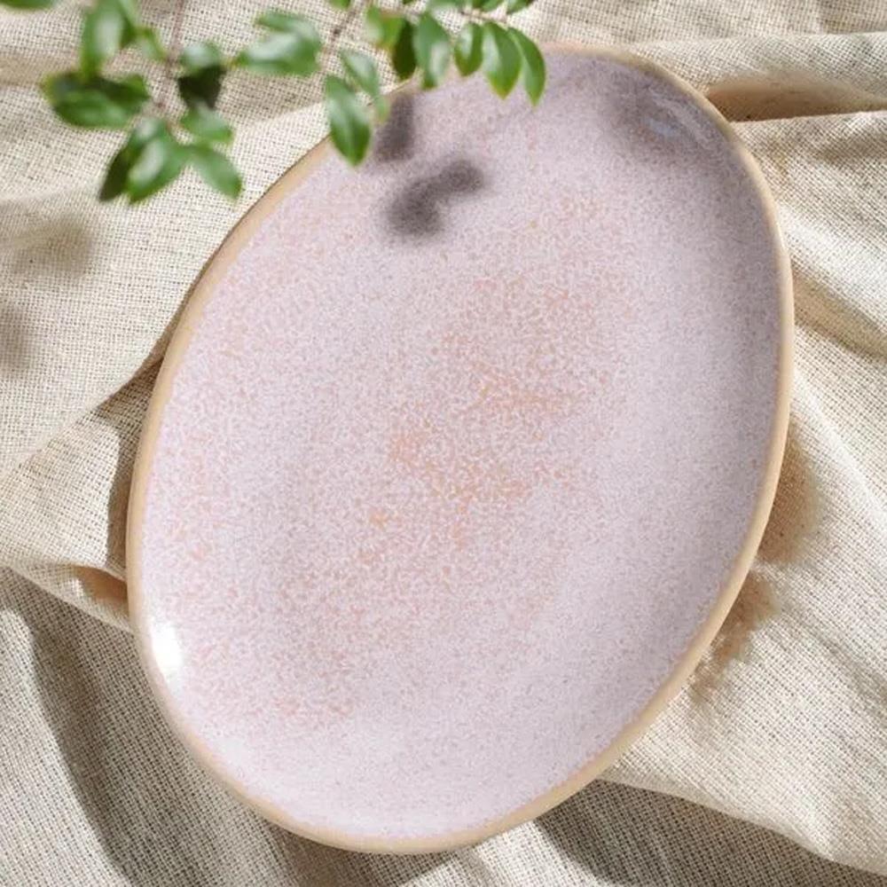 Conjunto de Pratos de Sobremesa Ovais Porto Brasil Orgânico Litchi 22,5cm - 6 peças - 3