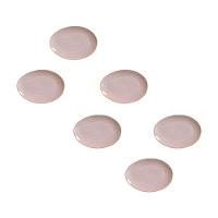 Conjunto de Pratos de Sobremesa Ovais Porto Brasil Orgânico Litchi 22,5cm - 6 peças - 1