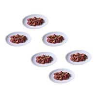 Conjunto de Pratos de Sobremesa Ovais Porto Brasil Orgânico New White 22,5cm - 6 peças - 1