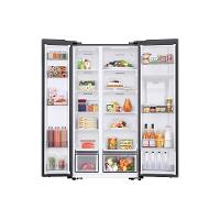 Geladeira Side by Side Samsung SmartThings Inox com Dispenser de Água RS57, AI Energy Mode e SpaceMax - 560 litros - 3