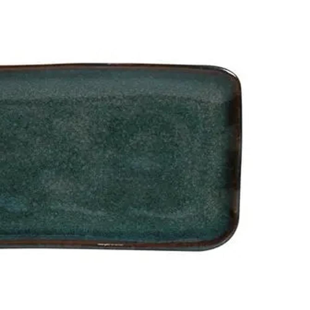 Conjunto de Travessas Retangulares Pequenas Porto Brasil Orgânico Oceano 22x9,5cm - 4 Peças - 2