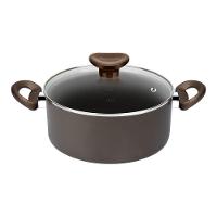 Jogo de Panelas Rochedo Expert 5 Peças Antiaderente Tampas de Vidro Chocolate - 2