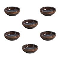 Conjunto de Ramequins Médios Porto Brasil Orgânico Titanium com 6 Peças 70ml - Azul - 1