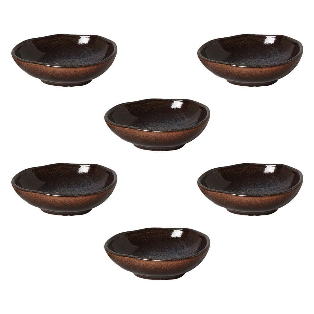 Conjunto de Cumbucas Ovais Porto Brasil Orgânico Titanium 265ml - 6 Peças - 1