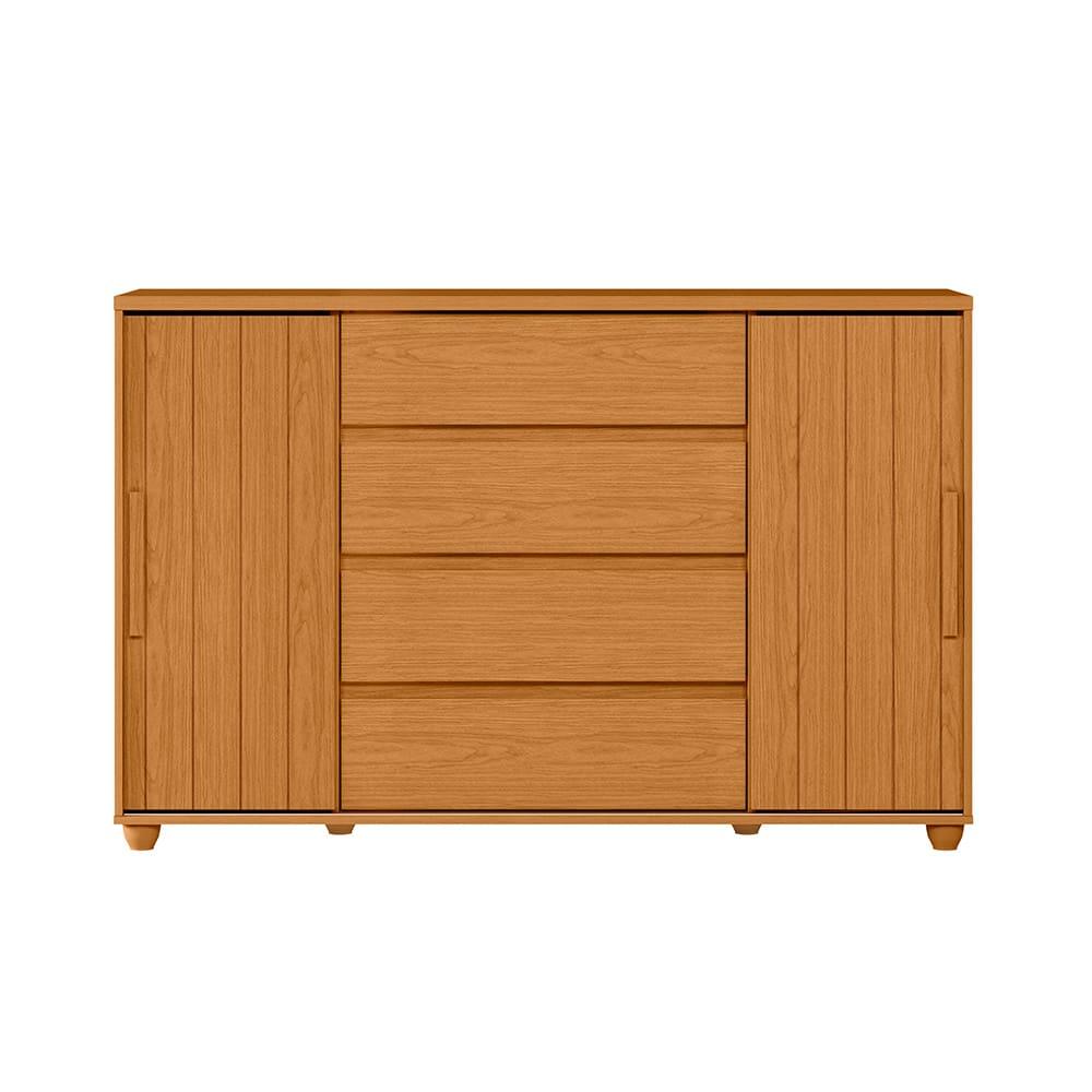 Cômoda Palumoveis Evidenza com 4 Gavetas e 2 Portas – 150cm de Largura - 4