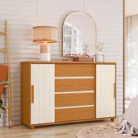 Cômoda Palumoveis Evidenza com 4 Gavetas e 2 Portas – 150cm de Largura - 1