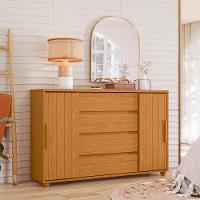 Cômoda Palumoveis Evidenza com 4 Gavetas e 2 Portas – 150cm de Largura - 2