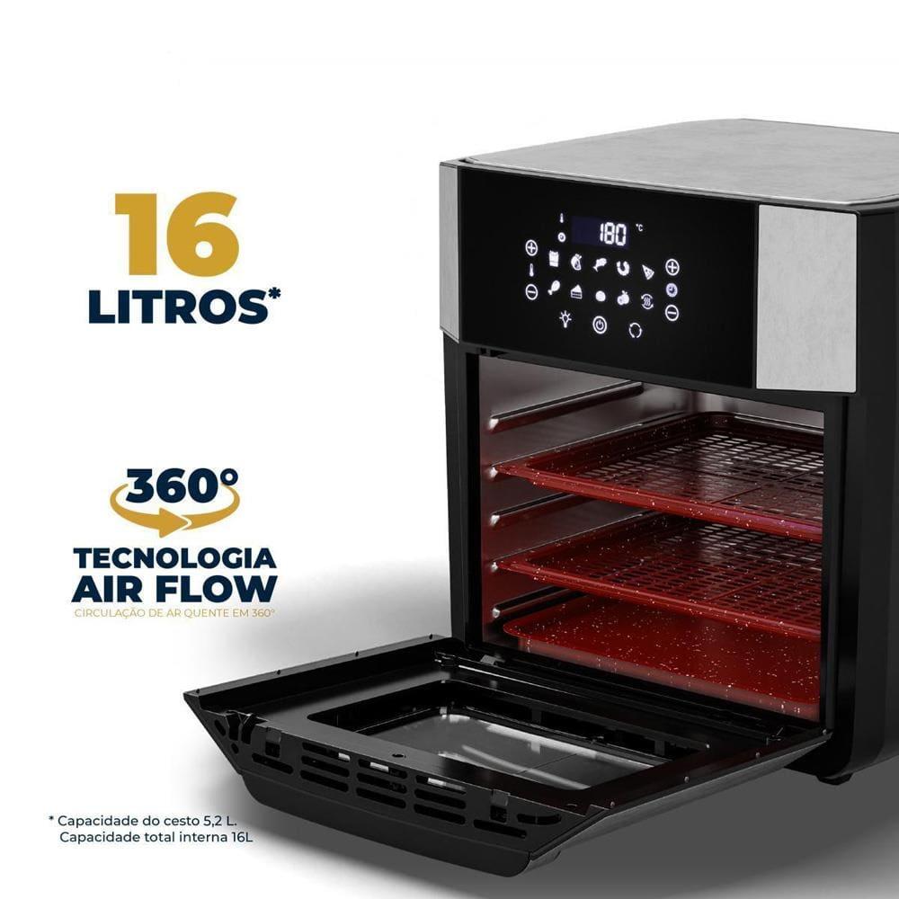 Fritadeira Elétrica Air Fryer Britânia Oven BAF16A 4 em 1 Sem Óleo com Tecnologia Air Flow 1900W - 16 litros - 8