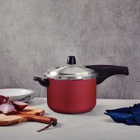 Panela de Pressão Tramontina 4,5 Litros Vancouver Effect Revestimento Antiaderente Starflon Vermelha - 3