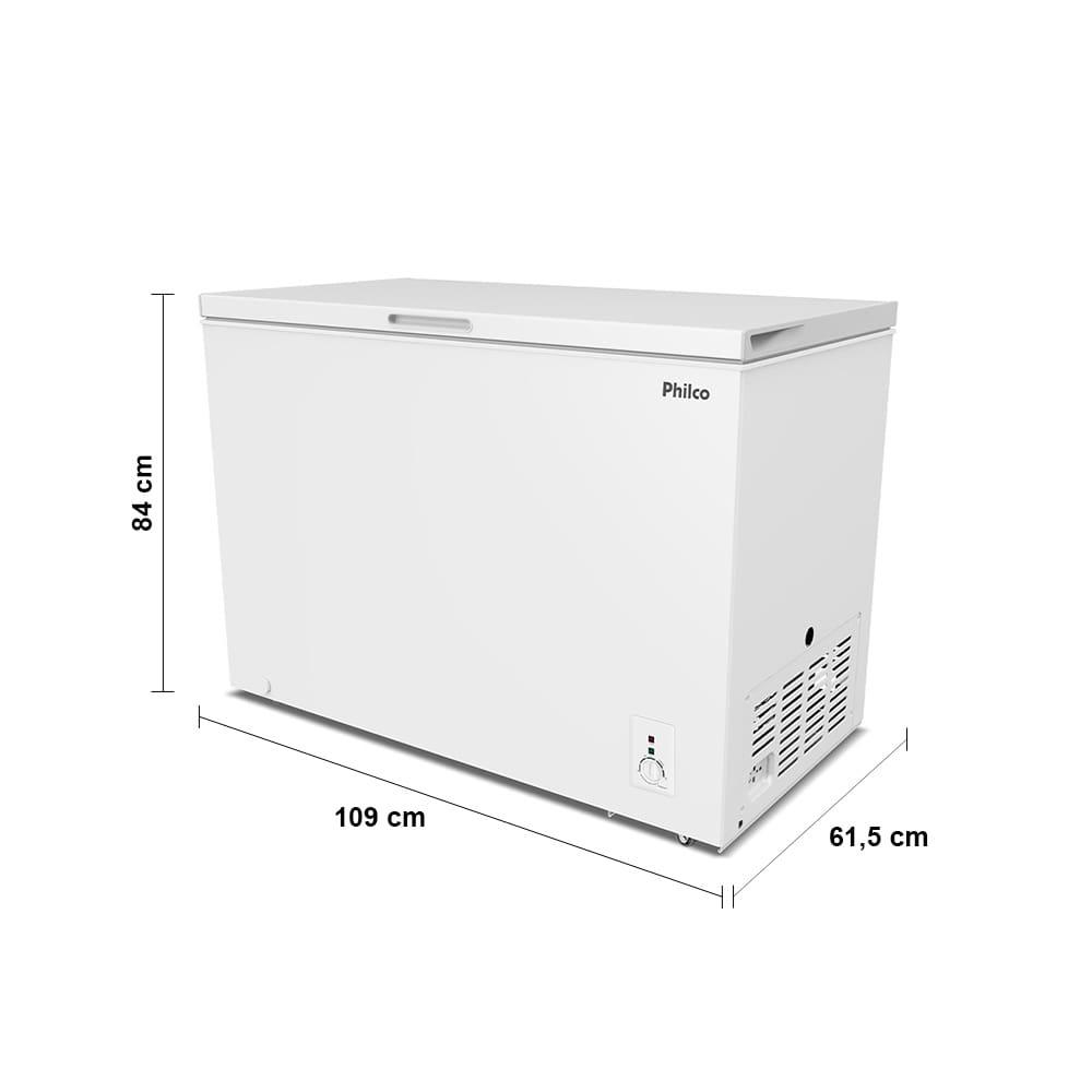 Freezer Horizontal Philco PFH300B 2 em 1 299L Degelo Manual Rodízios Gás R600a Branco - 7