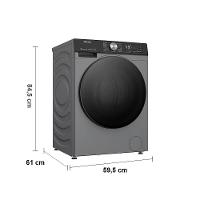 Lava e Seca Hisense 11/7Kg WD3S11 com Motor Inverter, Controle Wi-Fi, 13 Programas de Lavagem e 3 de Secagem, Painel Touch - Titanium - 9