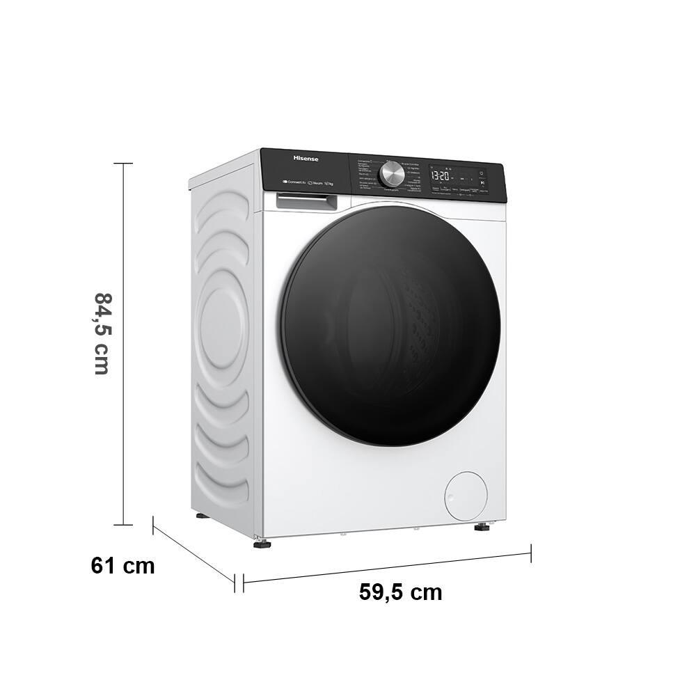 Lava e Seca Hisense 11/7Kg WD3S11 com Motor Inverter, Controle Wi-Fi, 13 Programas de Lavagem e 3 de Secagem, Painel Touch - Branca - 9